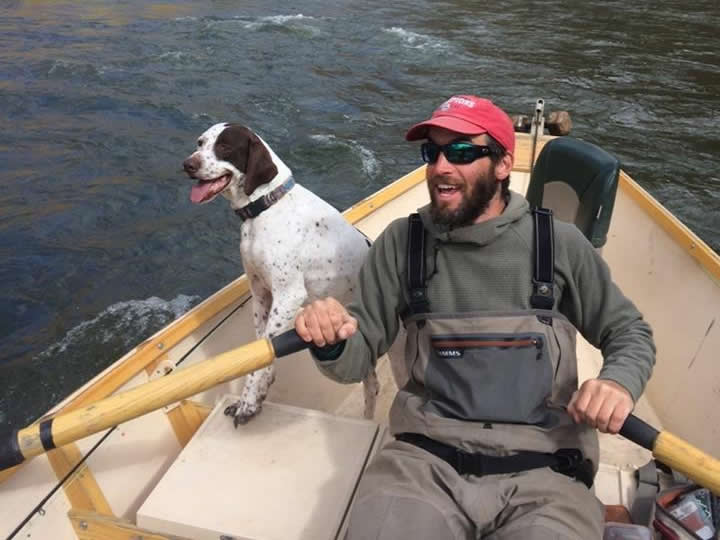 rowing class in Vai with Minturn Anglers + a dog